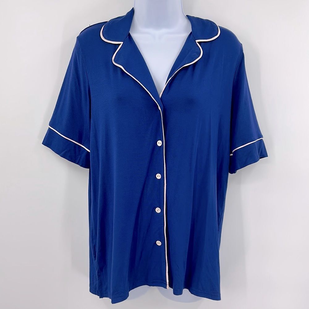 Adore Me Button Up PJ Top ONLY Size Large